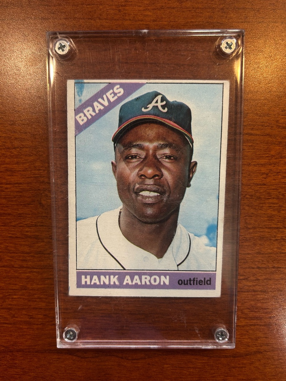 1966 Hank Aaron Topps #500 Card